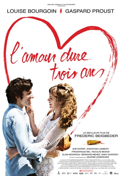 Affiche du film L'amour dure trois ans