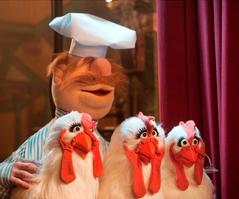 Une scène du film The Muppets