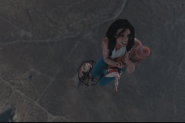 Une scène du film Fall