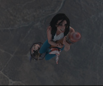 Une scène du film Fall