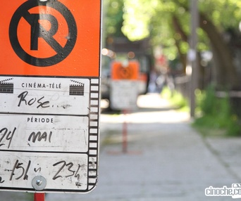 Sur le plateau du film Rose by Name
