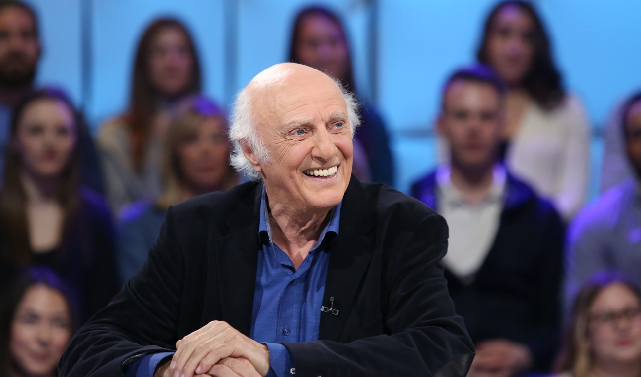 L'actrice Christine Beaulieu et Gilles Vigneault à Tout le monde en parle