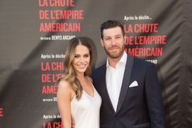 Tapis rouge du film La chute de l'empire américain