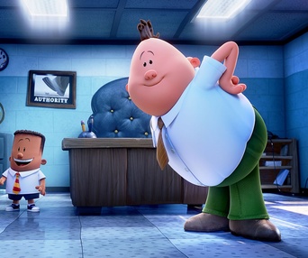 Une scène du film Captain Underpants