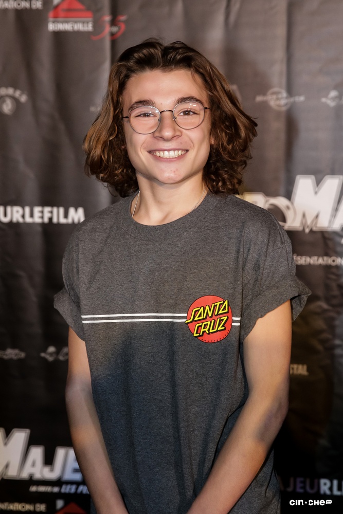 Sur le tapis rouge du film Junior majeur