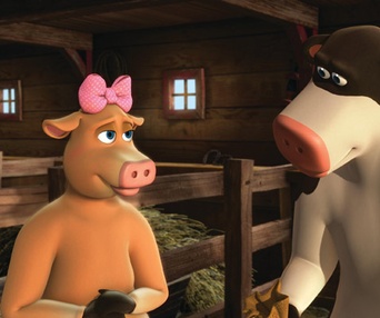 Scène du film La ferme en folie