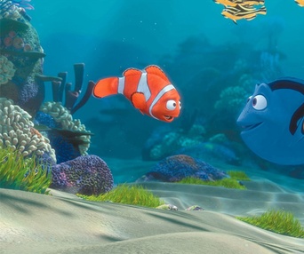 Une scène du film Finding Nemo