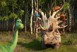 Une scène du film The Good Dinosaure
