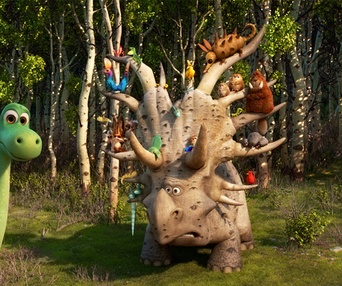 Une scène du film The Good Dinosaure