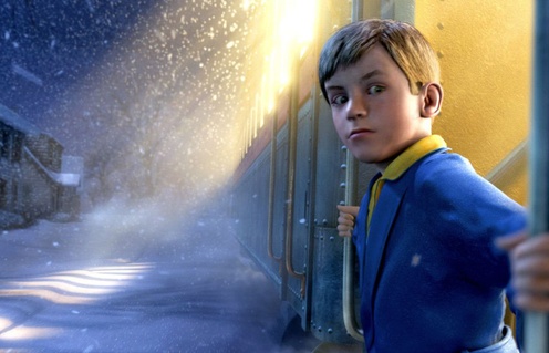 Une scène de Polar Express.