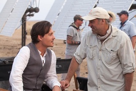 Sur le plateau du film Transcendence