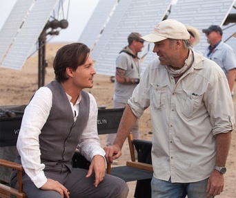 Sur le plateau du film Transcendence