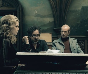 Sur le plateau du film Dark Shadows
