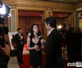 Sur le tapis rouge du film Le vendeur