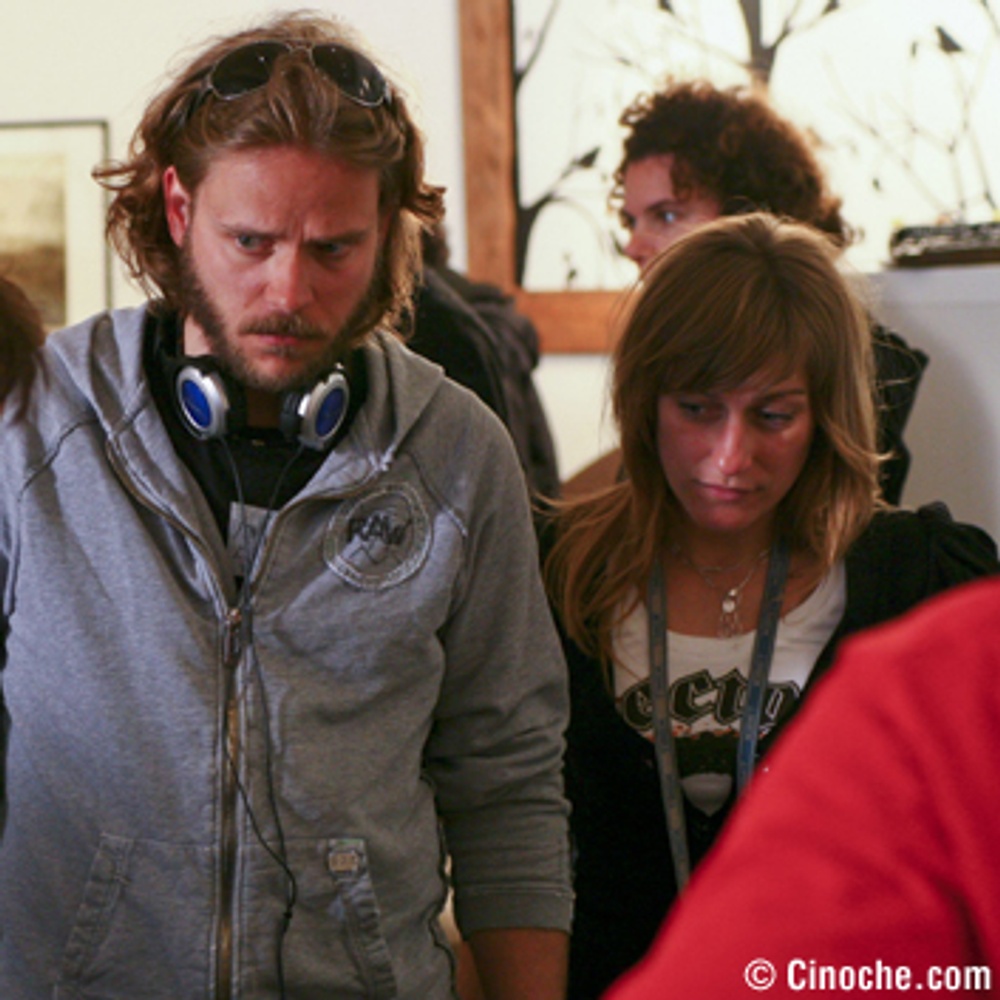 Raphaël Malo sur le plateau du film Le cas Roberge