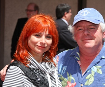 Sur le tapis rouge du film Le sens de l'humour