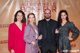 Sur le plateau du film Au revoir le bonheur