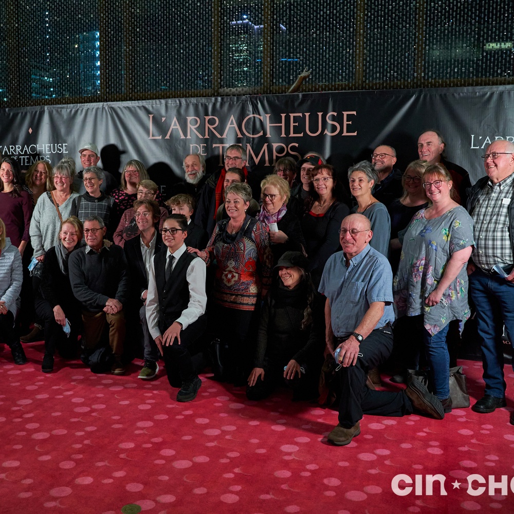 Sur le plateau du film L'arracheuse de temps