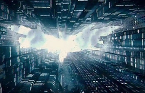Une scène du film The Dark Knight Rises