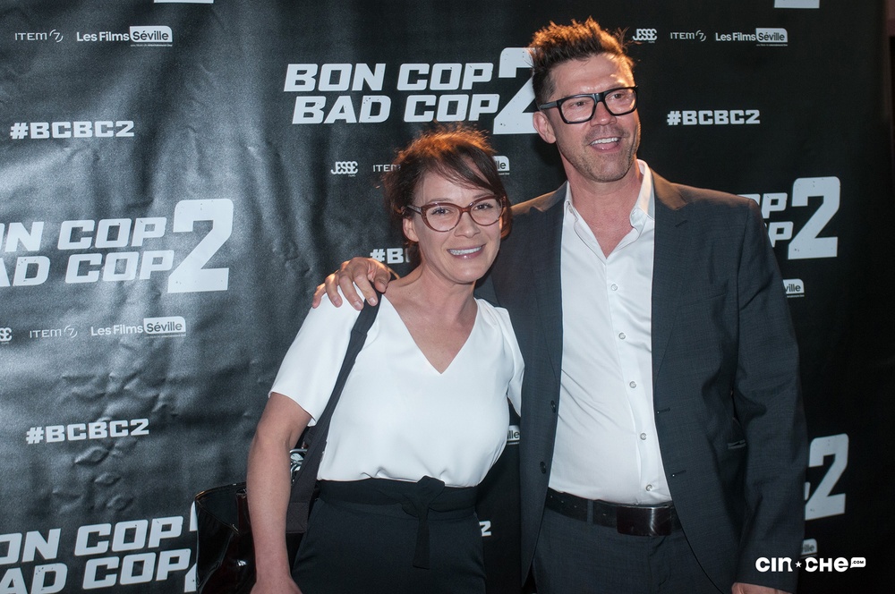 Sur le tapis rouge du film Bon Cop Bad Cop 2