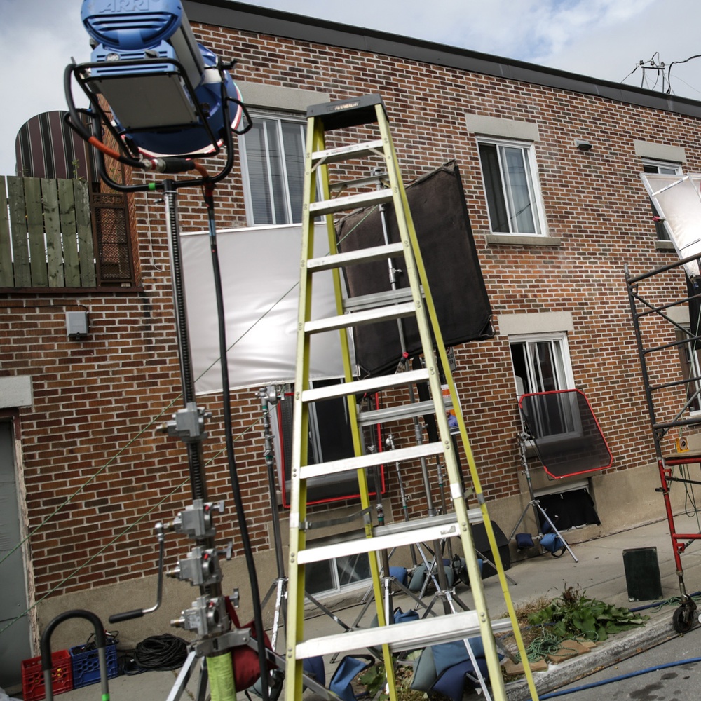 Sur le plateau du film Nelly