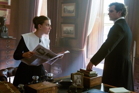 Une scène du film Enola Holmes