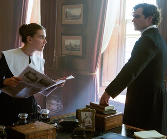 Une scène du film Enola Holmes