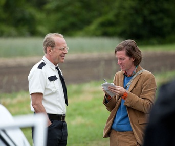 Sur le plateau du film Moonrise Kingdom
