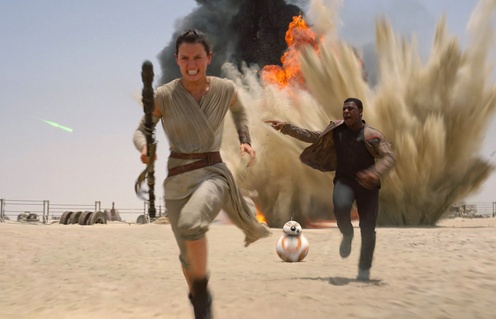 Une scène du film Star Wars: The Force Awakens