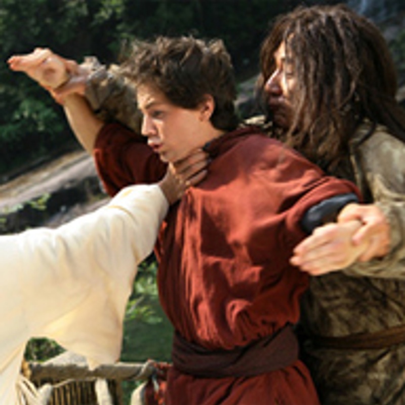 Jet Li, Michael Angarano et Jackie Chan dans The Forbidden Kingdom