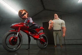 Une scène du film Incredibles 2 Une scène du film Incredibles 2