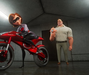Une scène du film Incredibles 2