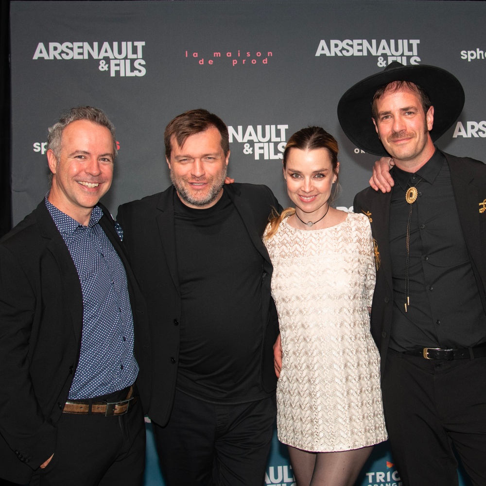 Sur le tapis rouge du film Arsenault & Fils