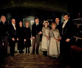 Une scène du film Downton Abbey