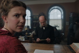 Une scène du film Enola Holmes