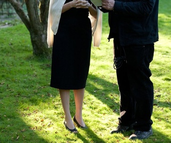 Sur le plateau du film My Week with Marilyn