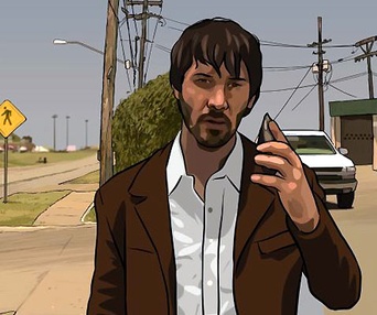 Scène du film A Scanner Darkly