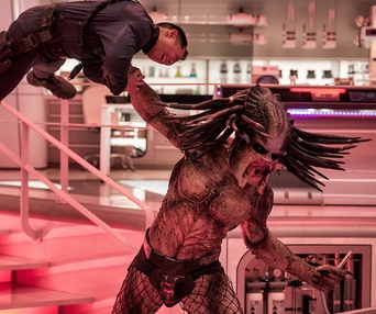 Une scène du film The Predator