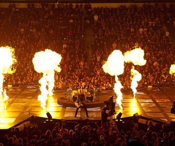 Une scène du film Metallica Through the Never