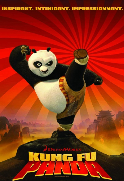 Affiche en français du film Kung Fu Panda