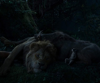 Une scène du film The Lion King