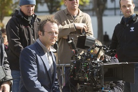 Sur le plateau du film Les profs
