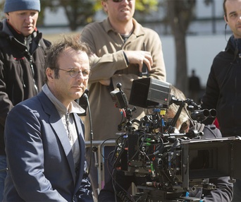 Sur le plateau du film Les profs