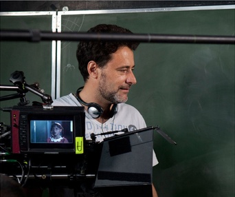 Sur le plateau du film L'élève Ducobu