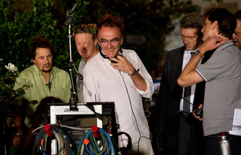 Sur le plateau du film Trance