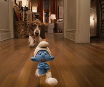 Une scène du film The Smurfs
