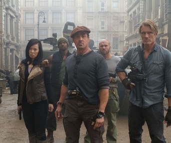 Une scène du film The Expendables