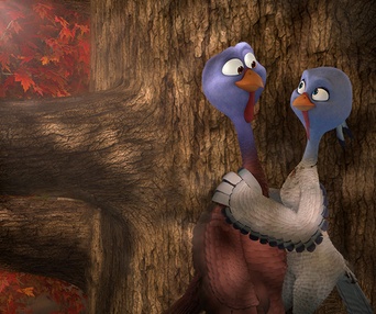Une scène du film Free Birds