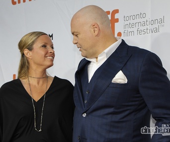 Sur le tapis rouge du film The Judge au TIFF