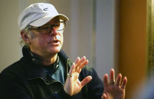 Barry Levinson sur le plateau du film Man of the Year